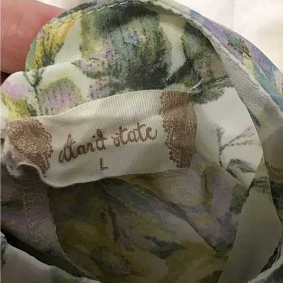 Woman size large altard state Long sleeve, sheer top/blouse - Picture 4 of 10